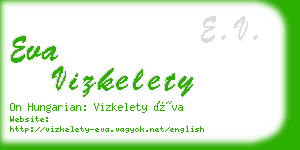 eva vizkelety business card